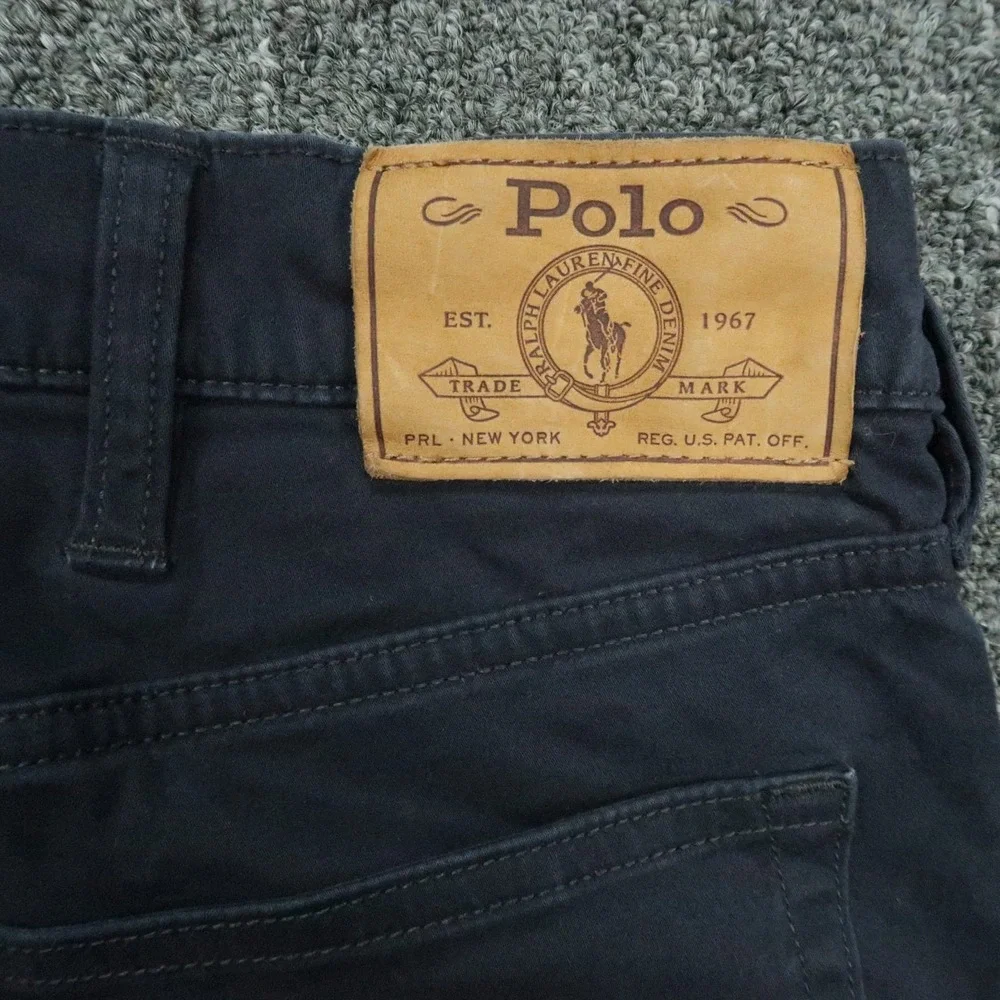 Polo Ralph Lauren Pants Mens 36x32 Blue Varick Slim Straight 5 Pocket Trouser